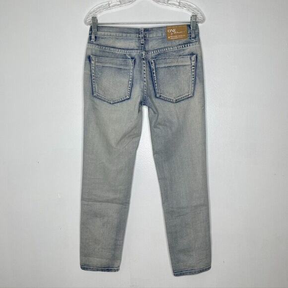 One Teaspoon Stone Wash Awesome Baggies Ripped Skinny Jeans Size 24 Women’s - Picture 9 of 11